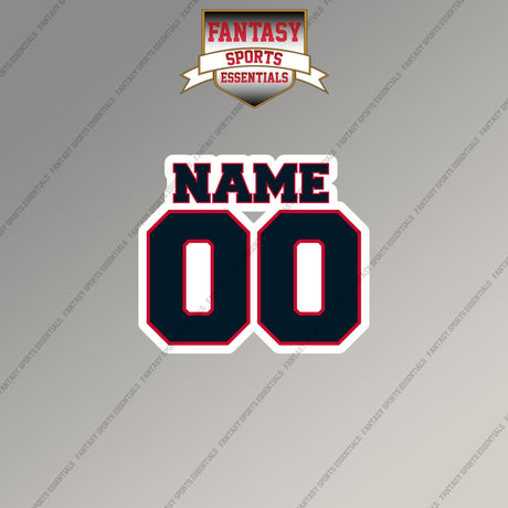 2000s Buffalo Bills Personalized Name and Number Magnets