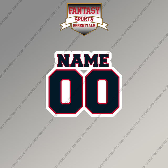 2000s Buffalo Bills Personalized Name and Number Magnets