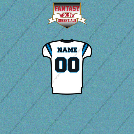 2000s Carolina Panthers Personalized Away Jersey Car Decals