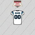 2000s Carolina Panthers Personalized Away Jersey Glossy Stickers