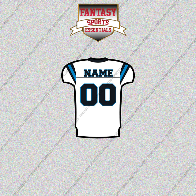 2000s Carolina Panthers Personalized Away Jersey Glossy Stickers