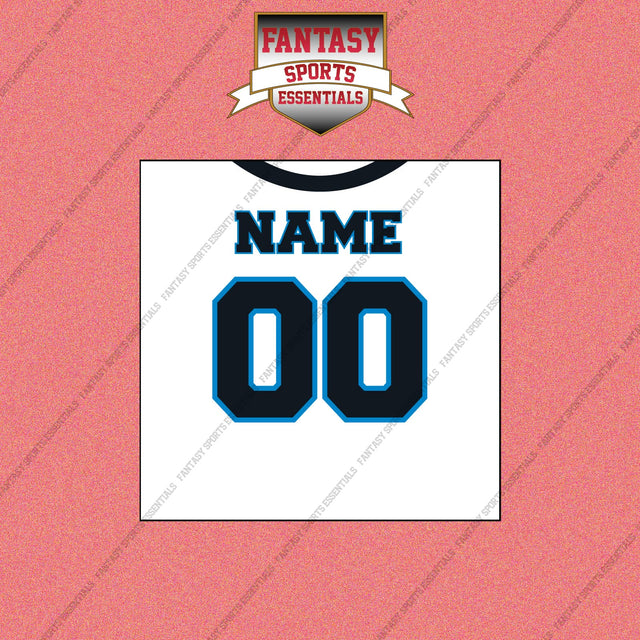 2000s Carolina Panthers Personalized Away Jersey Wall Art Prints