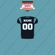 2000s Carolina Panthers Personalized Home Jersey Car Decals