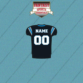 2000s Carolina Panthers Personalized Home Jersey Car Decals