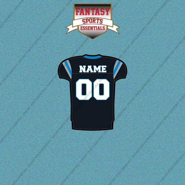 2000s Carolina Panthers Personalized Home Jersey Car Decals