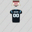 2000s Carolina Panthers Personalized Home Jersey Glossy Stickers