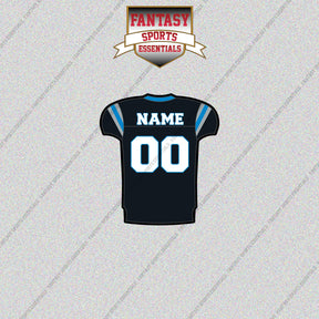2000s Carolina Panthers Personalized Home Jersey Glossy Stickers