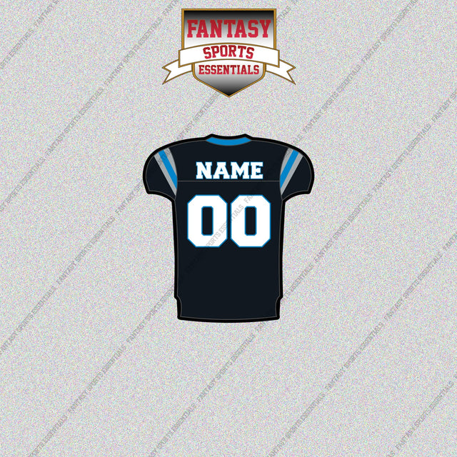 2000s Carolina Panthers Personalized Home Jersey Glossy Stickers