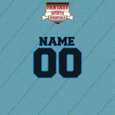 2000s Carolina Panthers Personalized Name and Number Car Decals