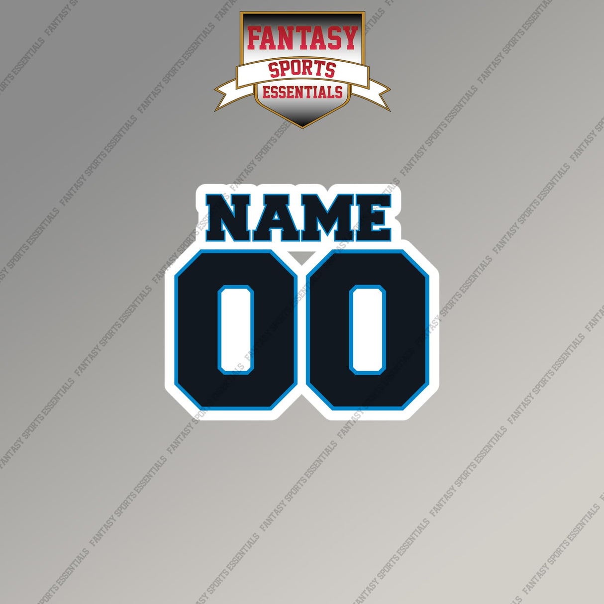 2000s Carolina Panthers Personalized Name and Number Magnets