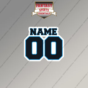 2000s Carolina Panthers Personalized Name and Number Magnets
