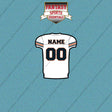 2000s Chicago Bears Personalized Away Jersey Car Decals