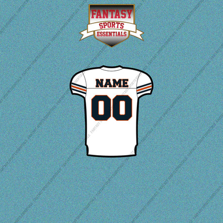 2000s Chicago Bears Personalized Away Jersey Car Decals