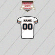 2000s Chicago Bears Personalized Away Jersey Glossy Stickers