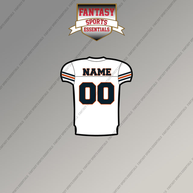 2000s Chicago Bears Personalized Away Jersey Magnets