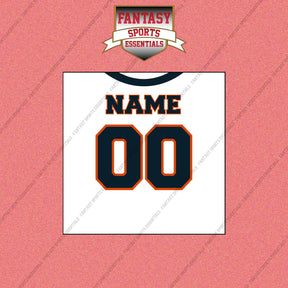 2000s Chicago Bears Personalized Away Jersey Wall Art Prints