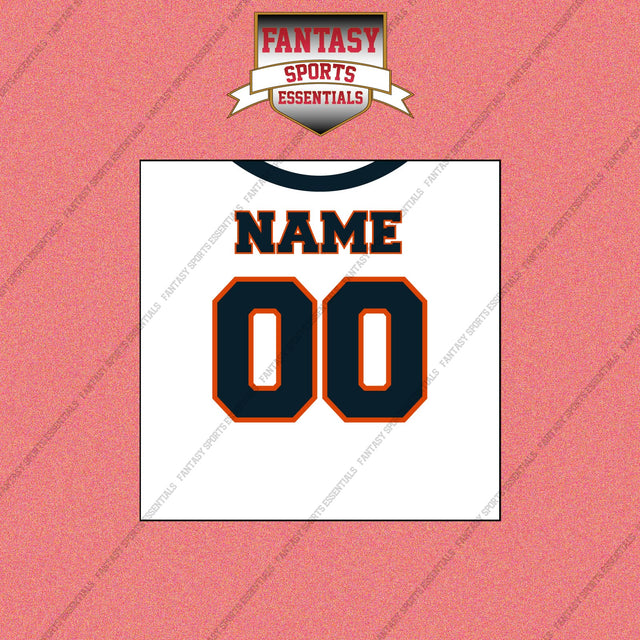 2000s Chicago Bears Personalized Away Jersey Wall Art Prints