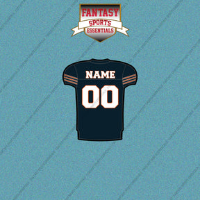 2000s Chicago Bears Personalized Home Jersey Car Decals