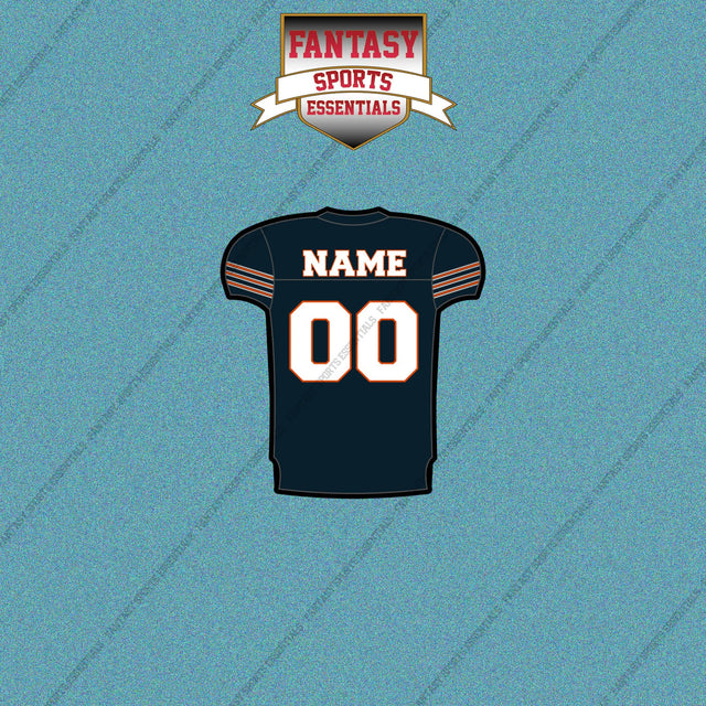 2000s Chicago Bears Personalized Home Jersey Car Decals