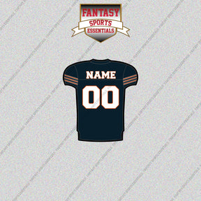 2000s Chicago Bears Personalized Home Jersey Glossy Stickers