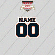 2000s Chicago Bears Personalized Name and Number Glossy Stickers