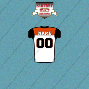 2000s Cincinnati Bengals Personalized Away Jersey Car Decals