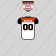 2000s Cincinnati Bengals Personalized Away Jersey Glossy Stickers