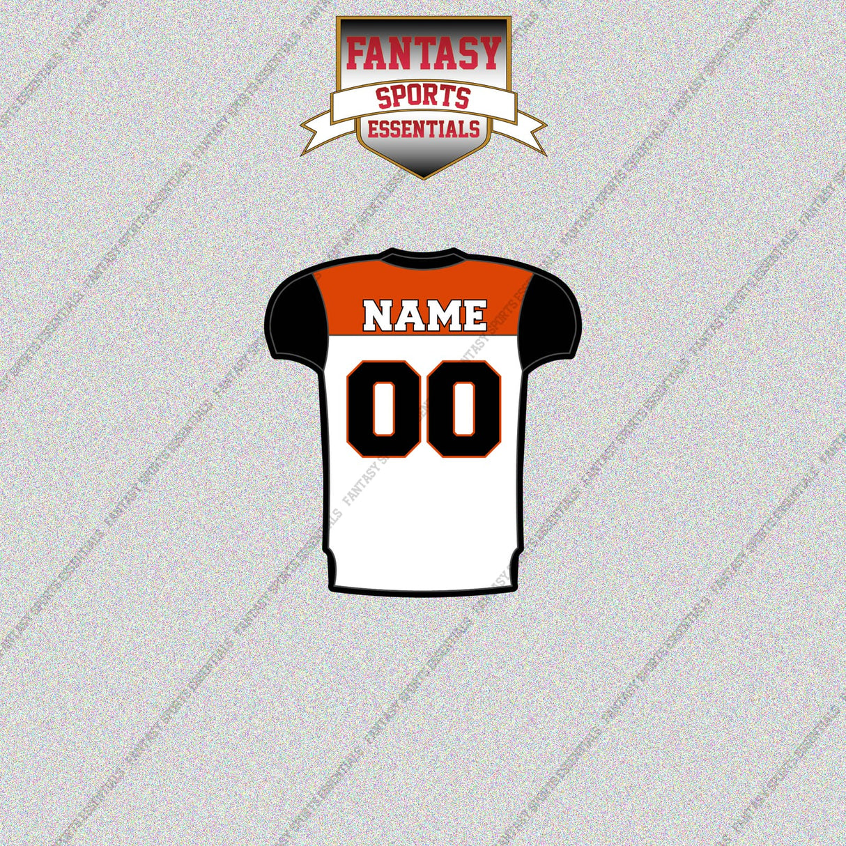 2000s Cincinnati Bengals Personalized Away Jersey Glossy Stickers