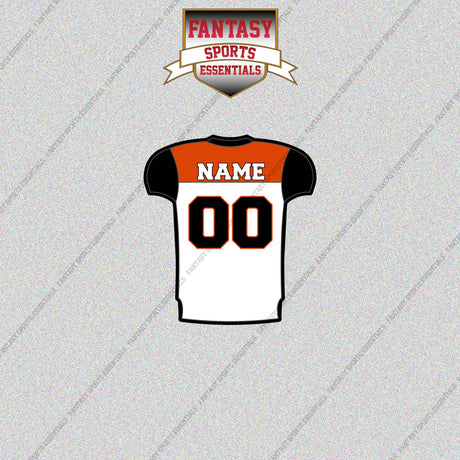 2000s Cincinnati Bengals Personalized Away Jersey Glossy Stickers