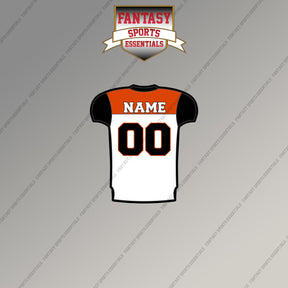 2000s Cincinnati Bengals Personalized Away Jersey Magnets