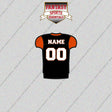 2000s Cincinnati Bengals Personalized Home Jersey Glossy Stickers