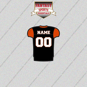 2000s Cincinnati Bengals Personalized Home Jersey Glossy Stickers