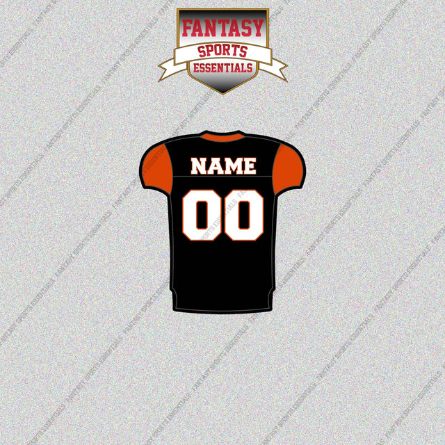 2000s Cincinnati Bengals Personalized Home Jersey Glossy Stickers