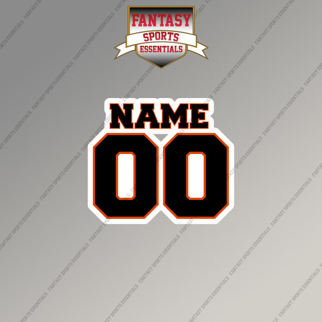 2000s Cincinnati Bengals Personalized Name and Number Magnets