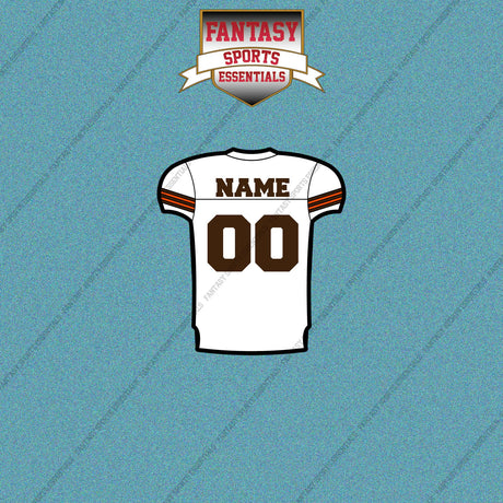 2000s Cleveland Browns Personalized Away Jersey Car Decals