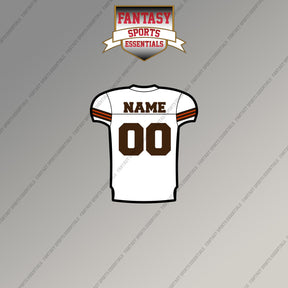 2000s Cleveland Browns Personalized Away Jersey Magnets