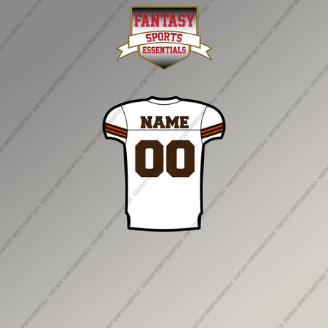 2000s Cleveland Browns Personalized Away Jersey Magnets