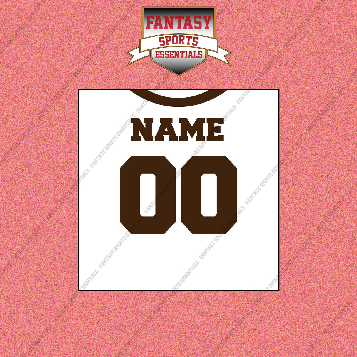 2000s Cleveland Browns Personalized Away Jersey Wall Art Prints