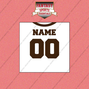 2000s Cleveland Browns Personalized Away Jersey Wall Art Prints