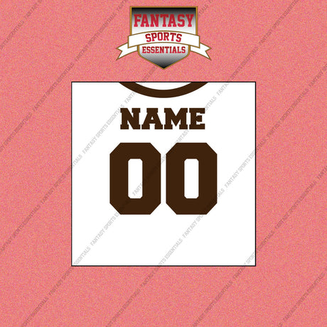 2000s Cleveland Browns Personalized Away Jersey Wall Art Prints