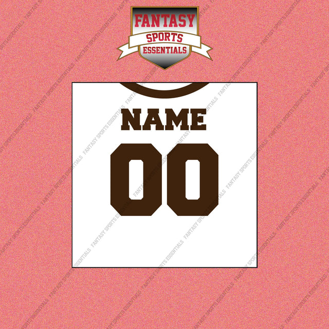 2000s Cleveland Browns Personalized Away Jersey Wall Art Prints
