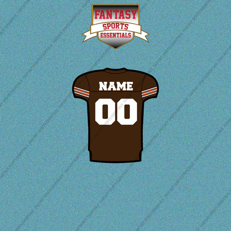 2000s Cleveland Browns Personalized Home Jersey Car Decals
