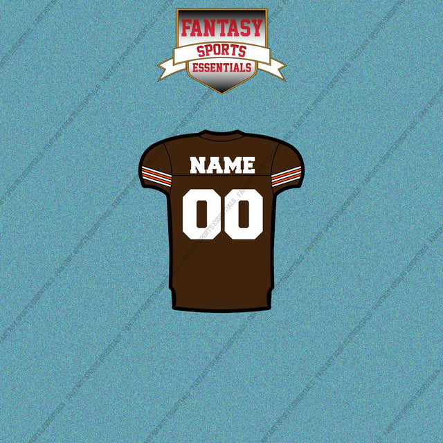 2000s Cleveland Browns Personalized Home Jersey Car Decals