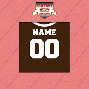 2000s Cleveland Browns Personalized Home Jersey Wall Art Prints