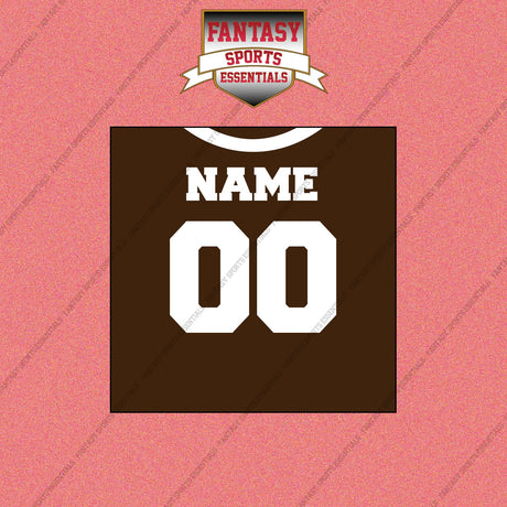 2000s Cleveland Browns Personalized Home Jersey Wall Art Prints