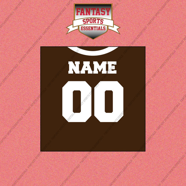 2000s Cleveland Browns Personalized Home Jersey Wall Art Prints