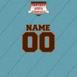 2000s Cleveland Browns Personalized Name and Number Car Decals