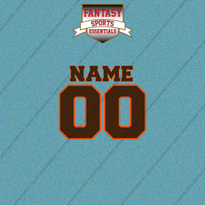 2000s Cleveland Browns Personalized Name and Number Car Decals