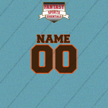 2000s Cleveland Browns Personalized Name and Number Car Decals