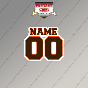 2000s Cleveland Browns Personalized Name and Number Magnets